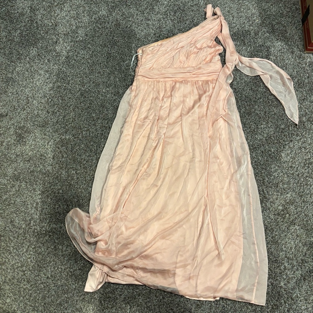 DKNY Blush One-Shoulder Dress - Picture 1 of 5